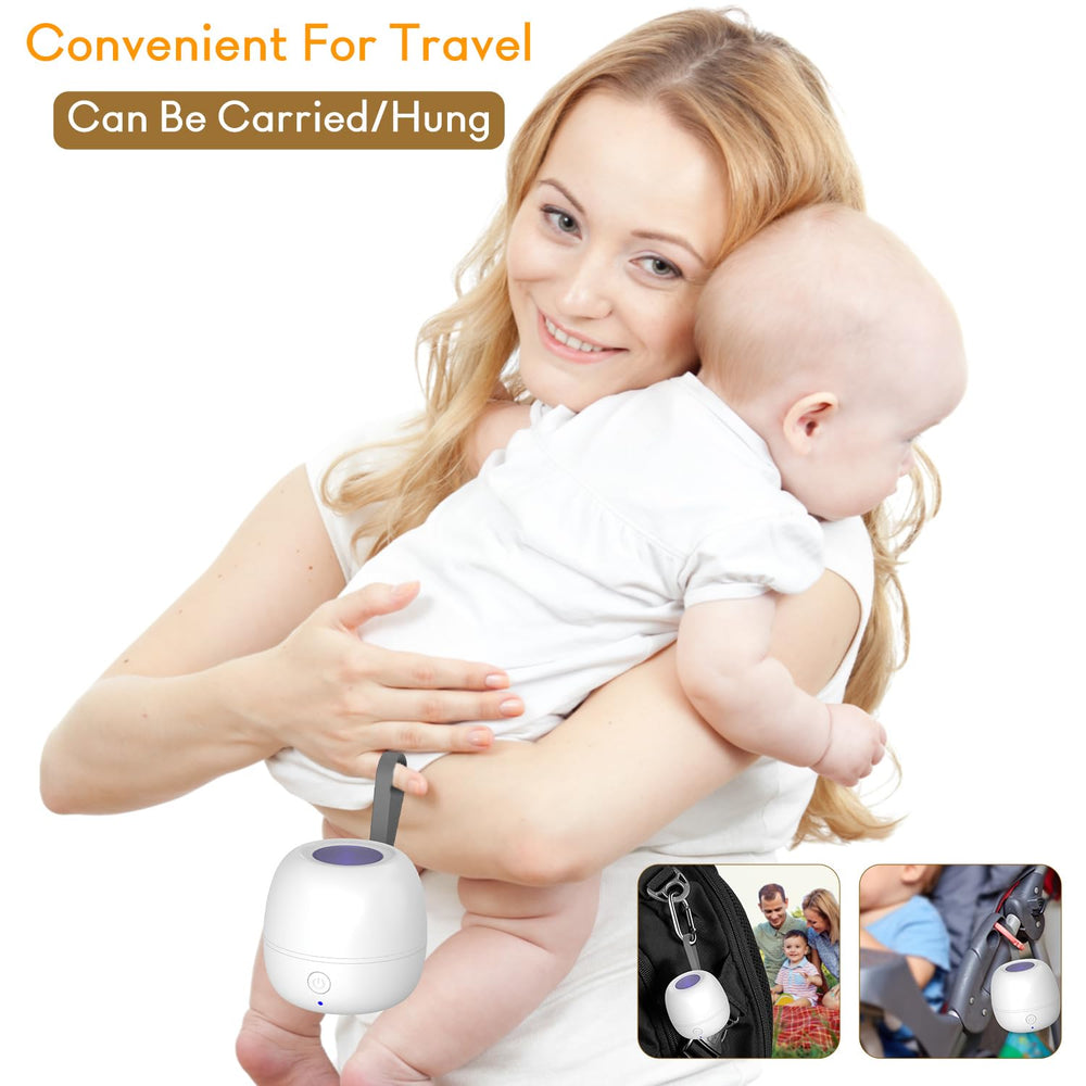 StarWin pacifier sanitizer case with Type-C charging ensures long portable cleaning sessions