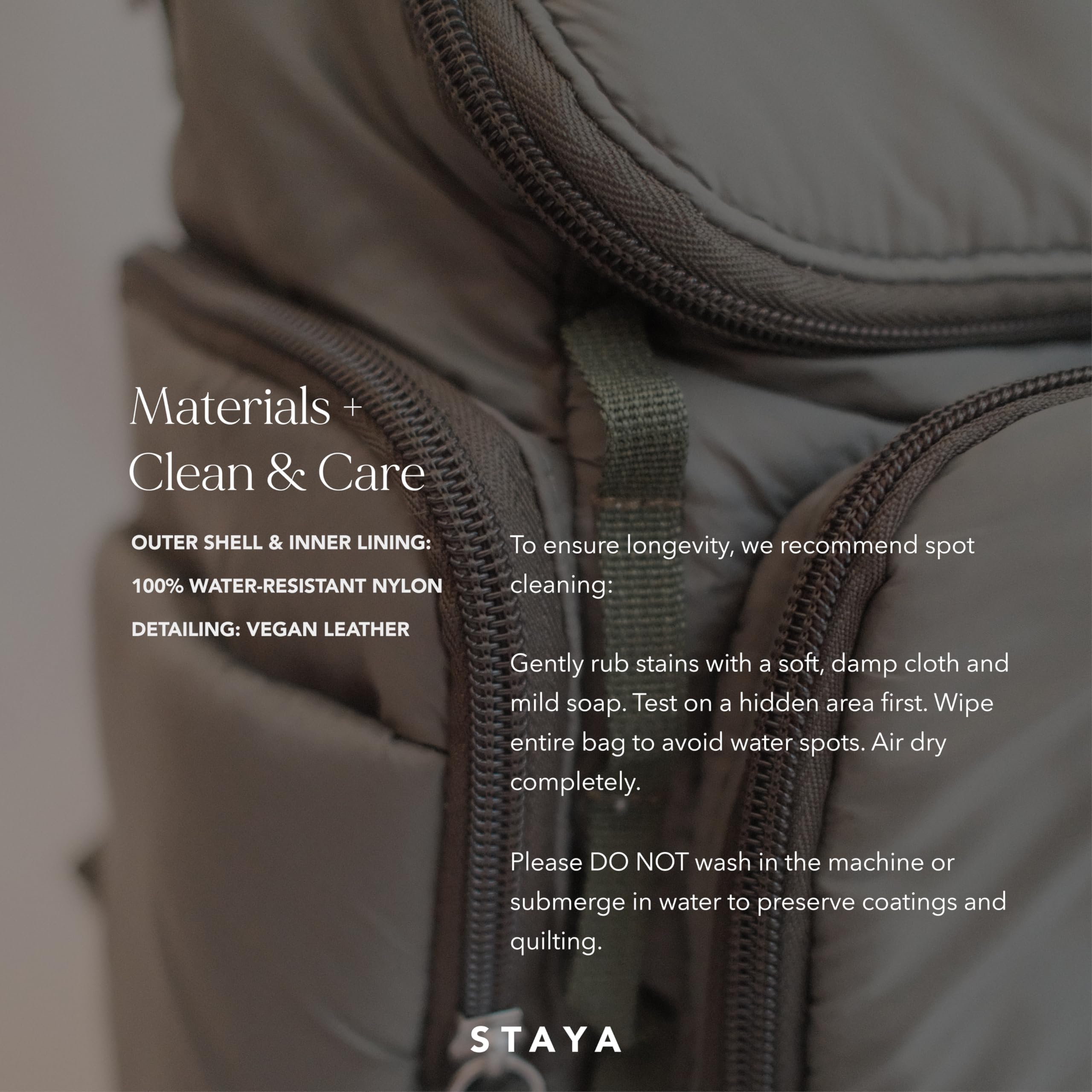 Staya Cloud Diaper Bag Sage lifestyle styling for daily outings