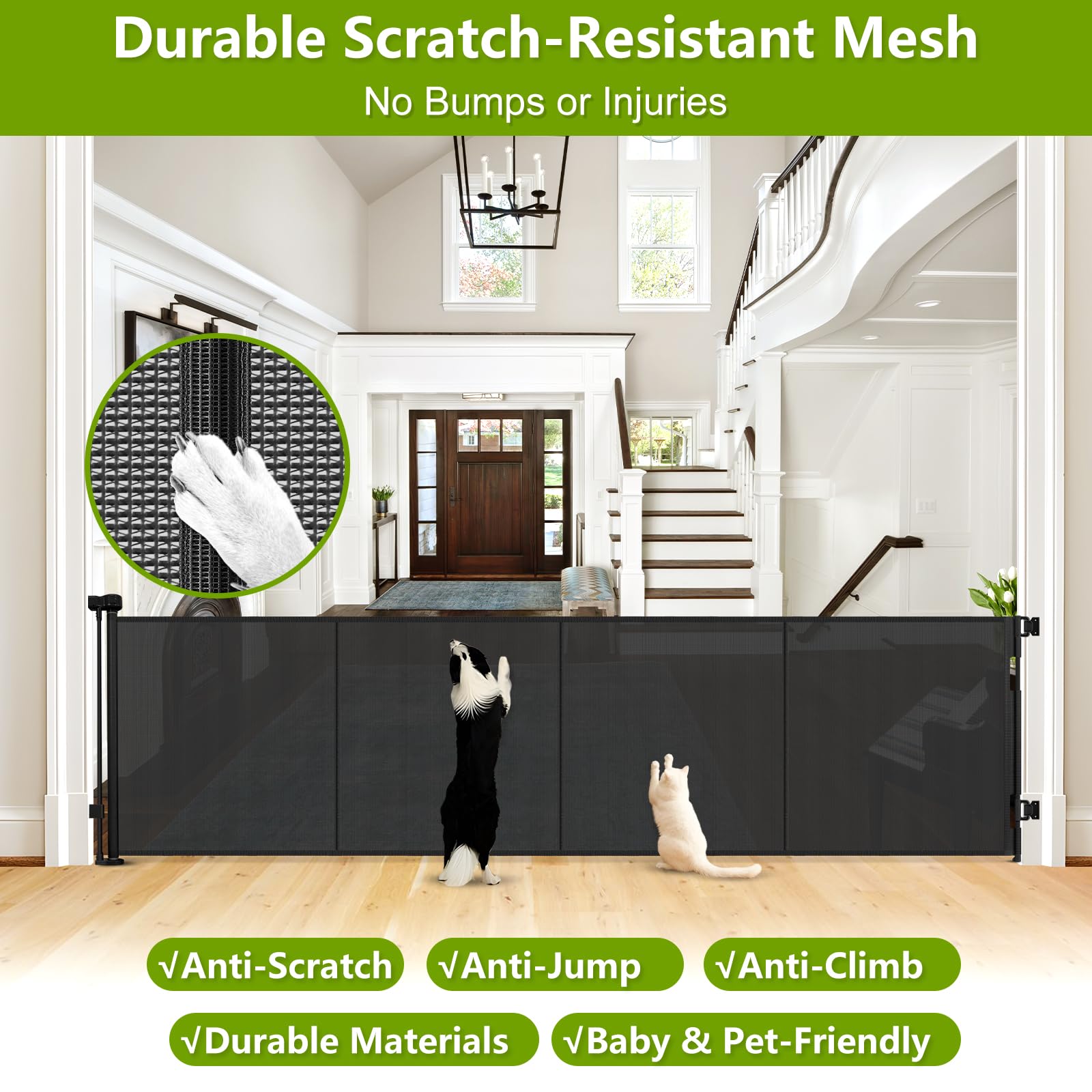 Stcockis universal baseboard fit adjusts to any skirting for snug installation.