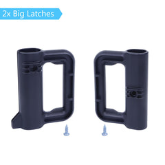 Stcockis big latches provide reinforced grip for high-traffic gates