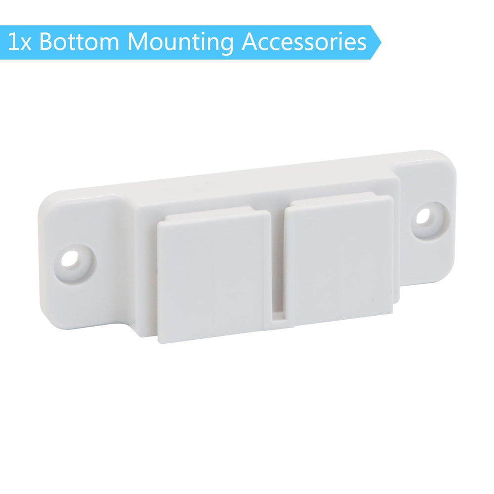 Stcockis hook latches secure fabric and simplify gate adjustments.