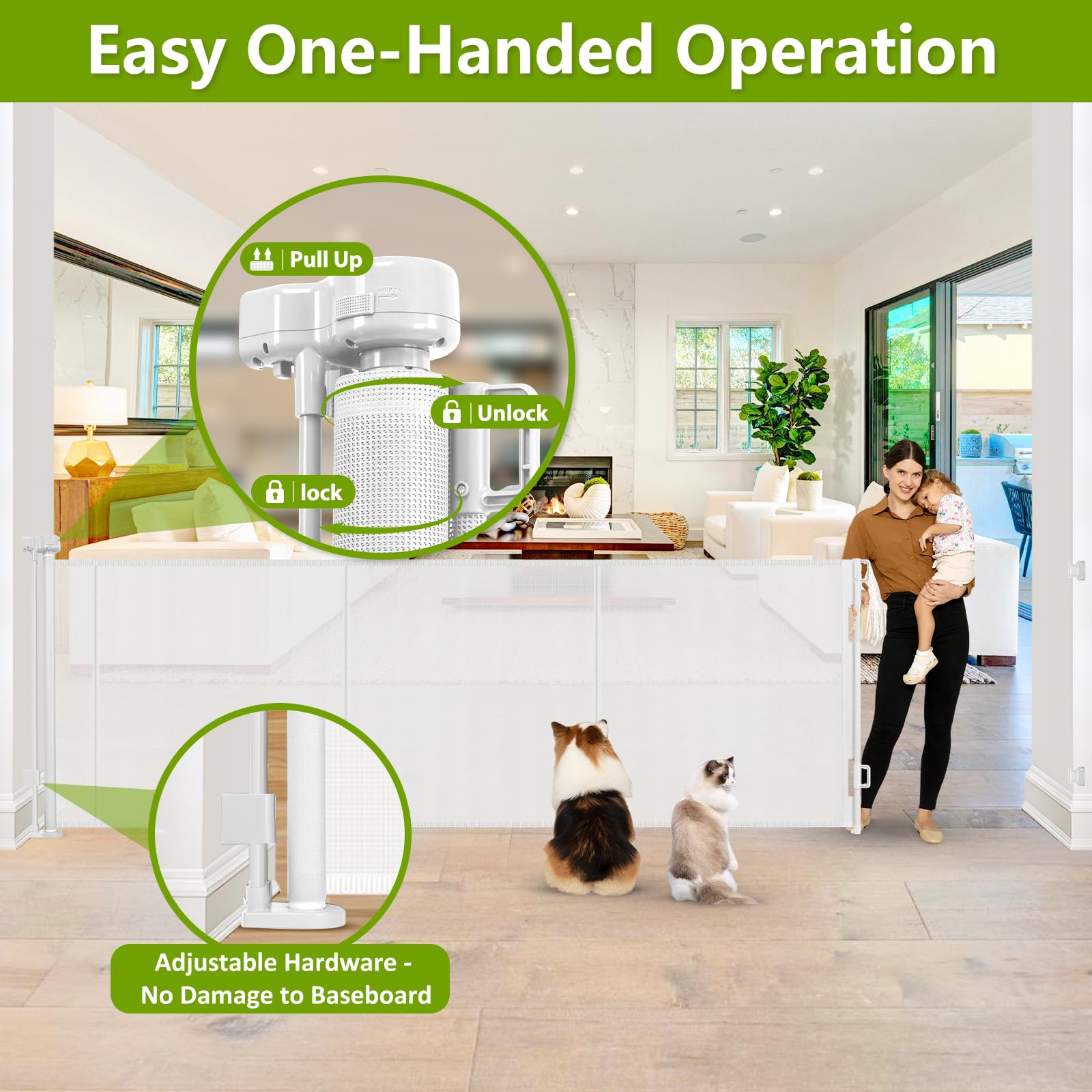 Stcockis locking-mechanism-one-handed enables simple, controlled one-handed operation.