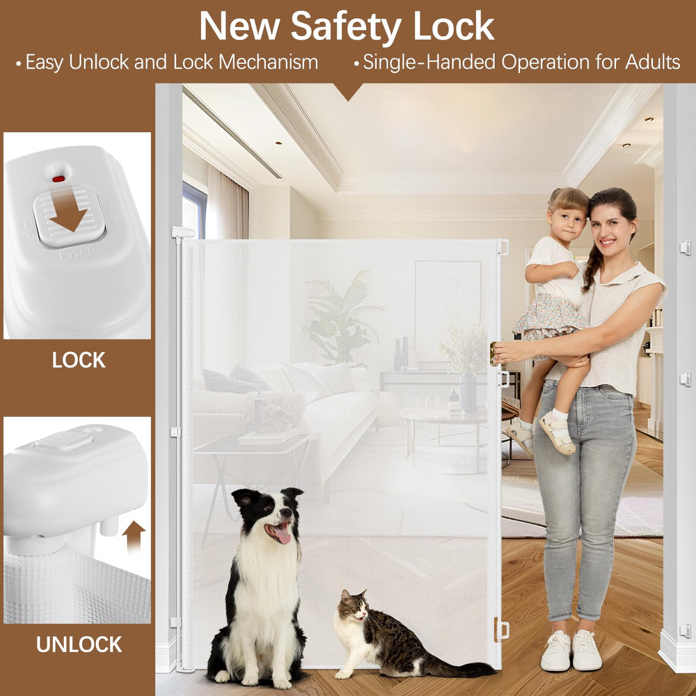 Stcockis scratch-resistant mesh stays visible while pets explore within boundaries.
