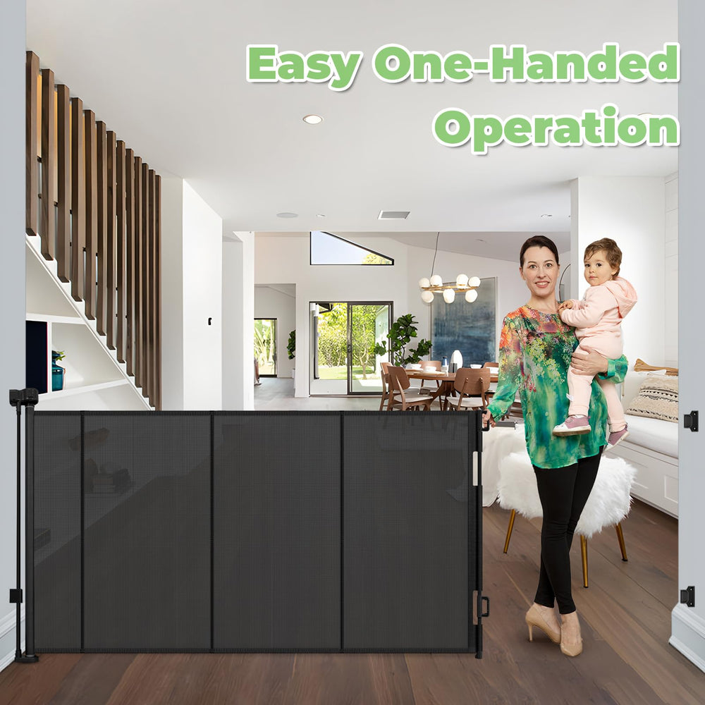 Stcockis space-saving design retracts fully for clutter-free rooms