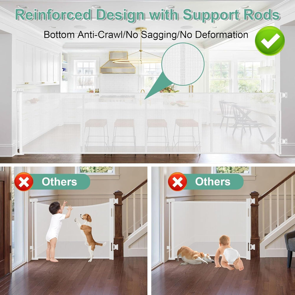 Stcockis wide-gate-deck-barrier demonstrates deck use while keeping pets safe outdoors.