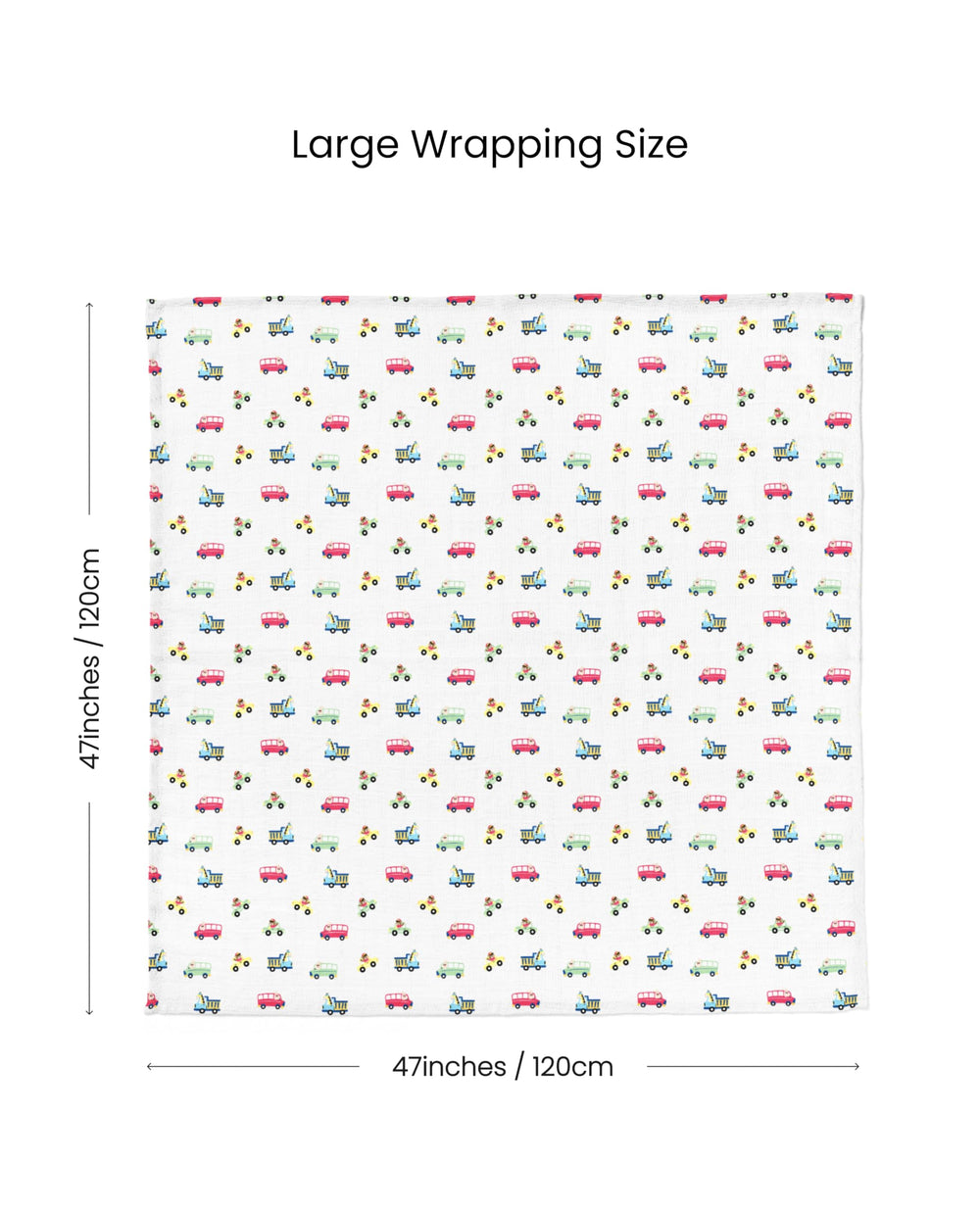Stellar Kiddos Muslin Swaddle 47x47 size grows with child