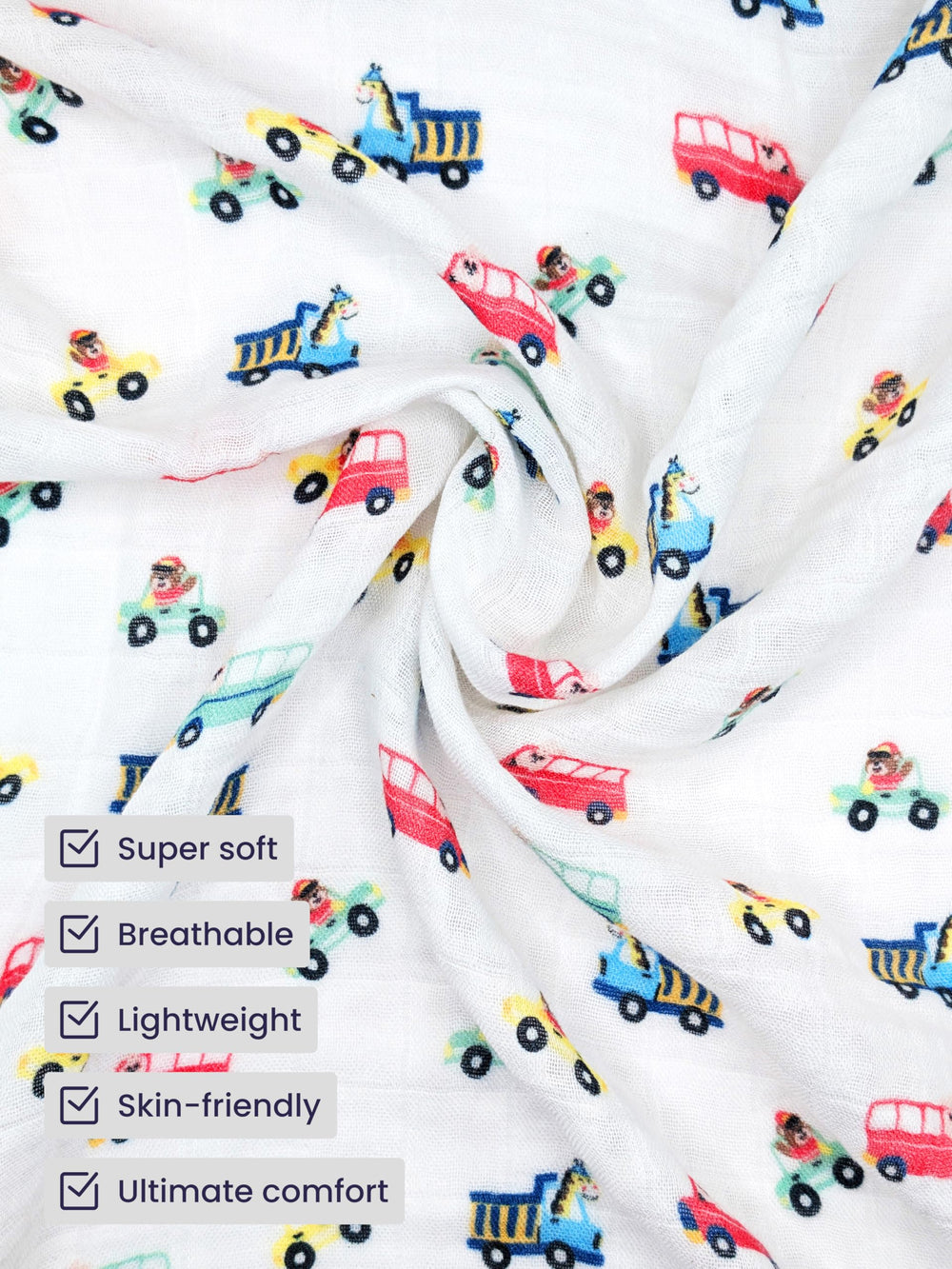 Stellar Kiddos Muslin Swaddle bamboo viscose pattern for breathable use