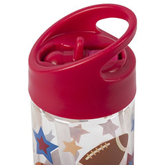 Stephen Joseph bottle flip-top spout close-up shows leak-free design for mess-free sipping.