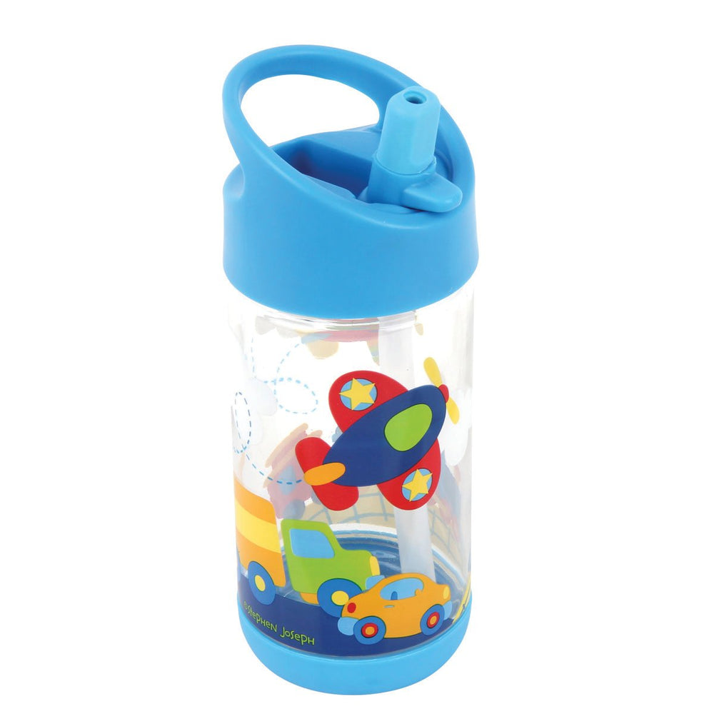 Stephen Joseph Flip Top Bottle Transportation design inspires mess-free hydration.