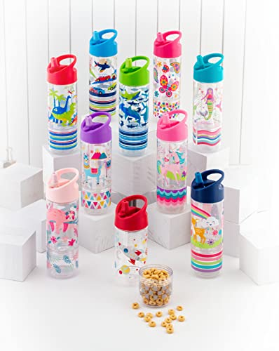 Stephen Joseph Kids Sip and Snack Bottle compact size fits bags and strollers