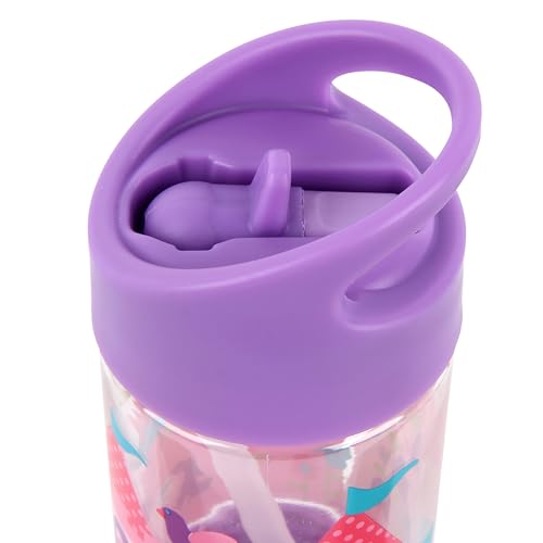 Stephen Joseph Princess bottle with open lid shows easy access for kids.