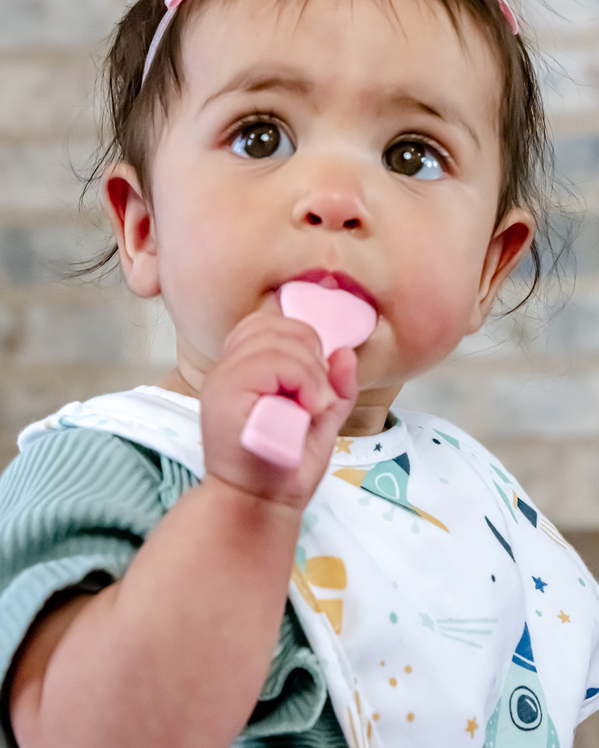 Stephen Joseph unicorn silicone spoon soft-tip highlights gentle feeding for babies.