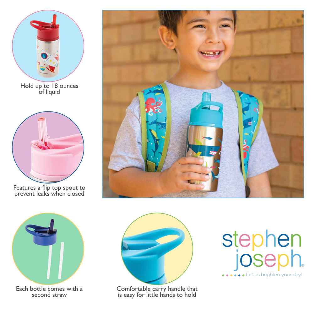 Stephen Joseph unicorn bottle durable stainless steel body for kids.