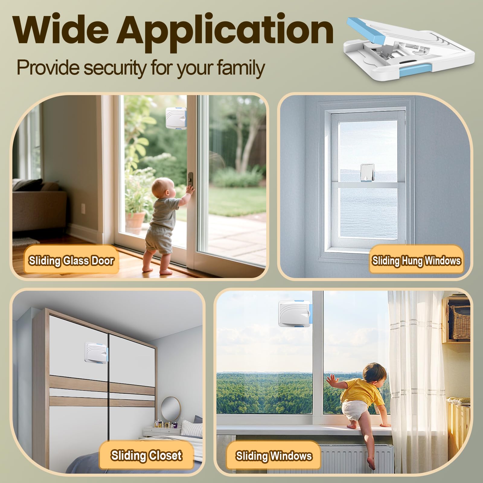STERGDE blue lock with slim profile showing strong adhesion and secure fit