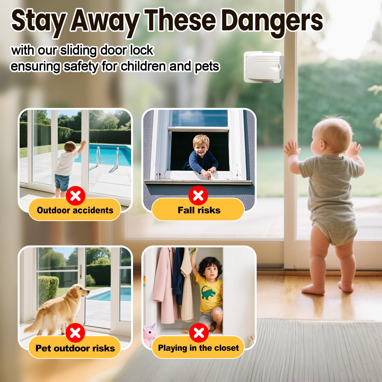 STERGDE two-handed-operation design emphasizes child-resistant access while keeping doors secure.