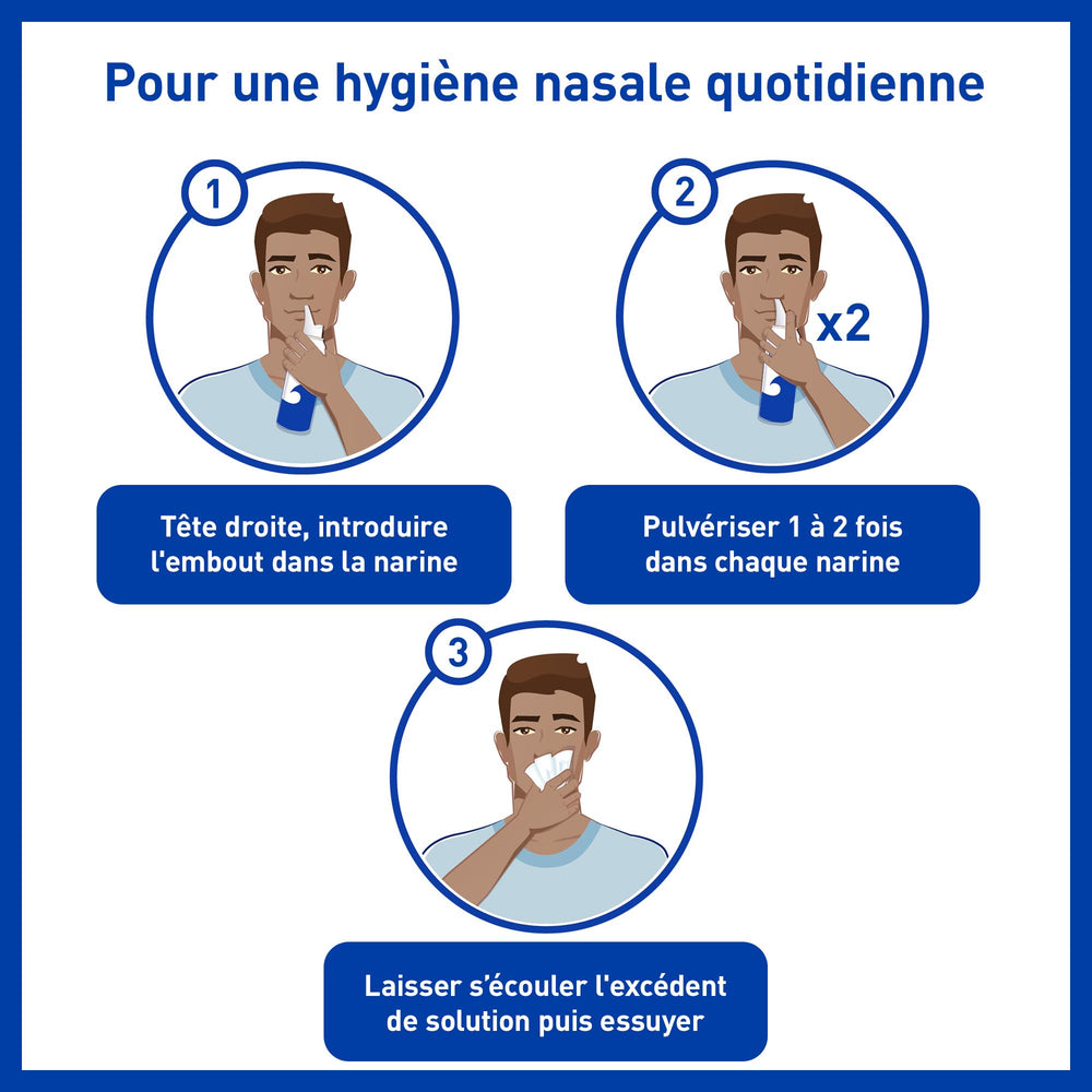 Sterimar daily-care scene emphasizes an easy nasal hygiene routine.