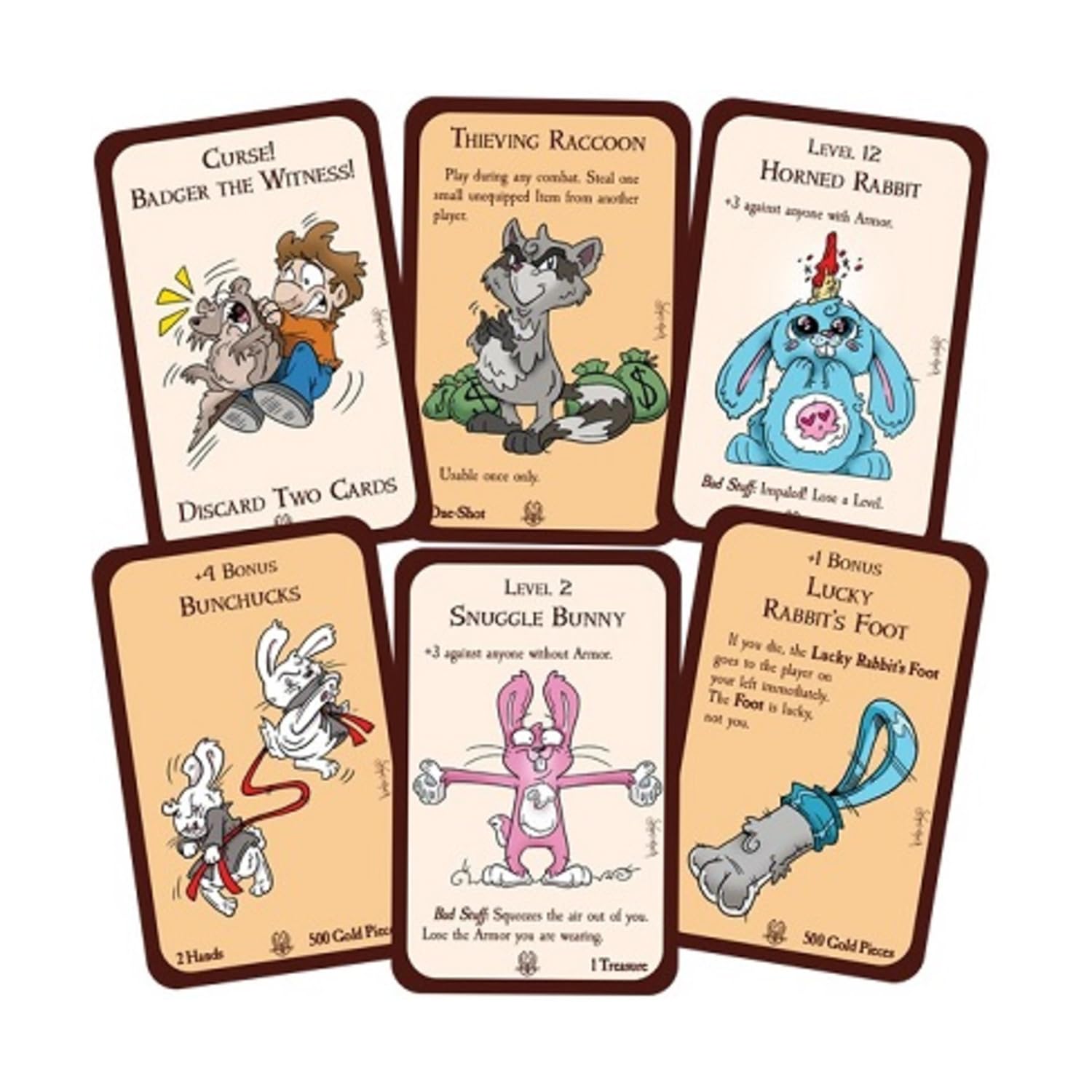 Steve Jackson Games Munchkin Warm Fuzzies under couch dust bunnies spark imagination.