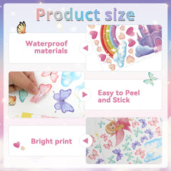Sticeard unicorn wall decal fairies adds magical accents to nurseries.
