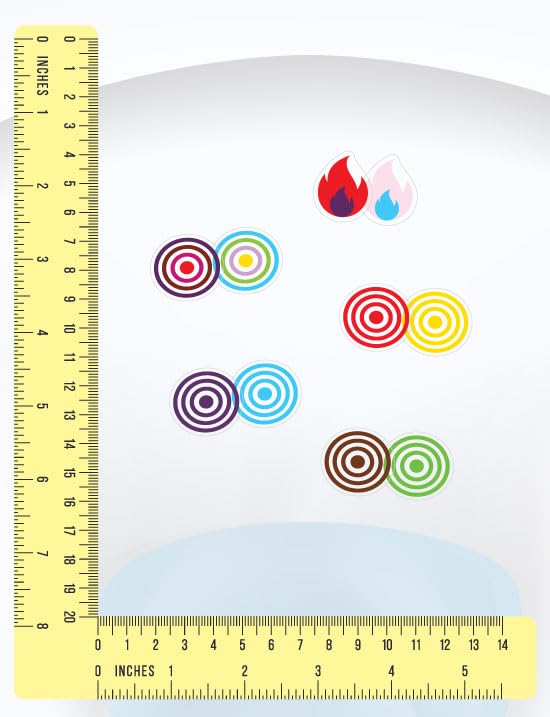 Stick & Aim 13 targets plus applicator tool in one pack for easy setup