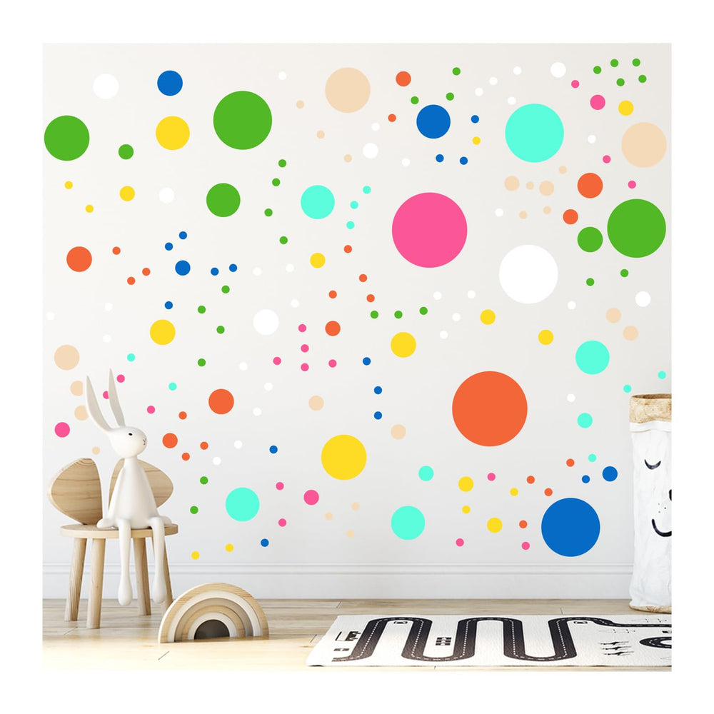 StickerDeen polka dot circle 320x10mm dots for quick, removable wall accents in kids rooms