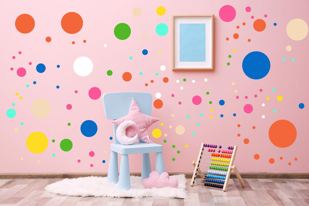 StickerDeen polka dot circle 48x35mm large dots for statement walls