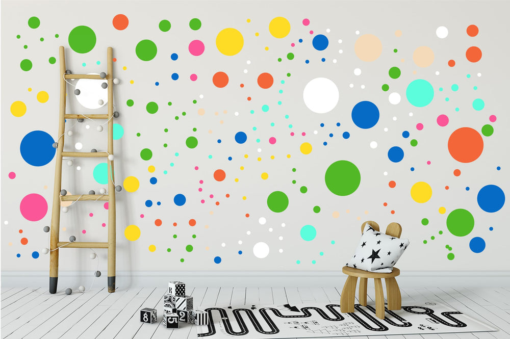 StickerDeen polka dot circle 8x145mm long strips for modern decorative accents