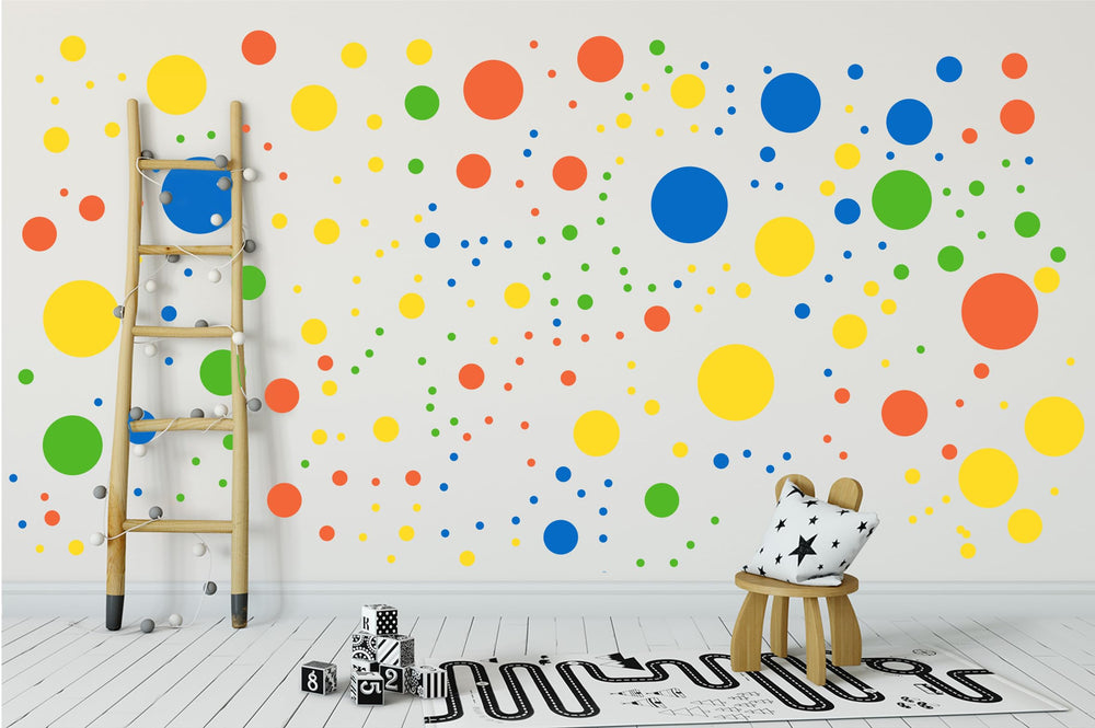 StickerDeen precision-cut dot stickers deliver clean, professional walls