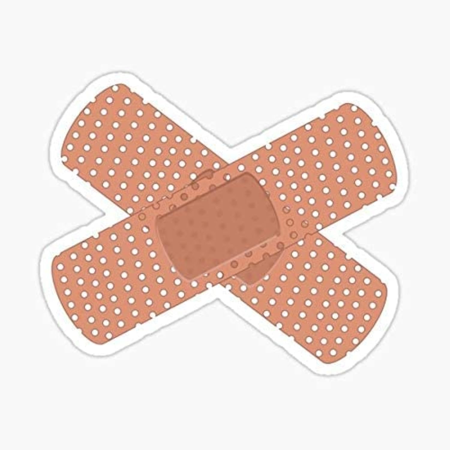 Sticky Dude Band Aid sticker on a car with durable waterproof finish for outdoor use