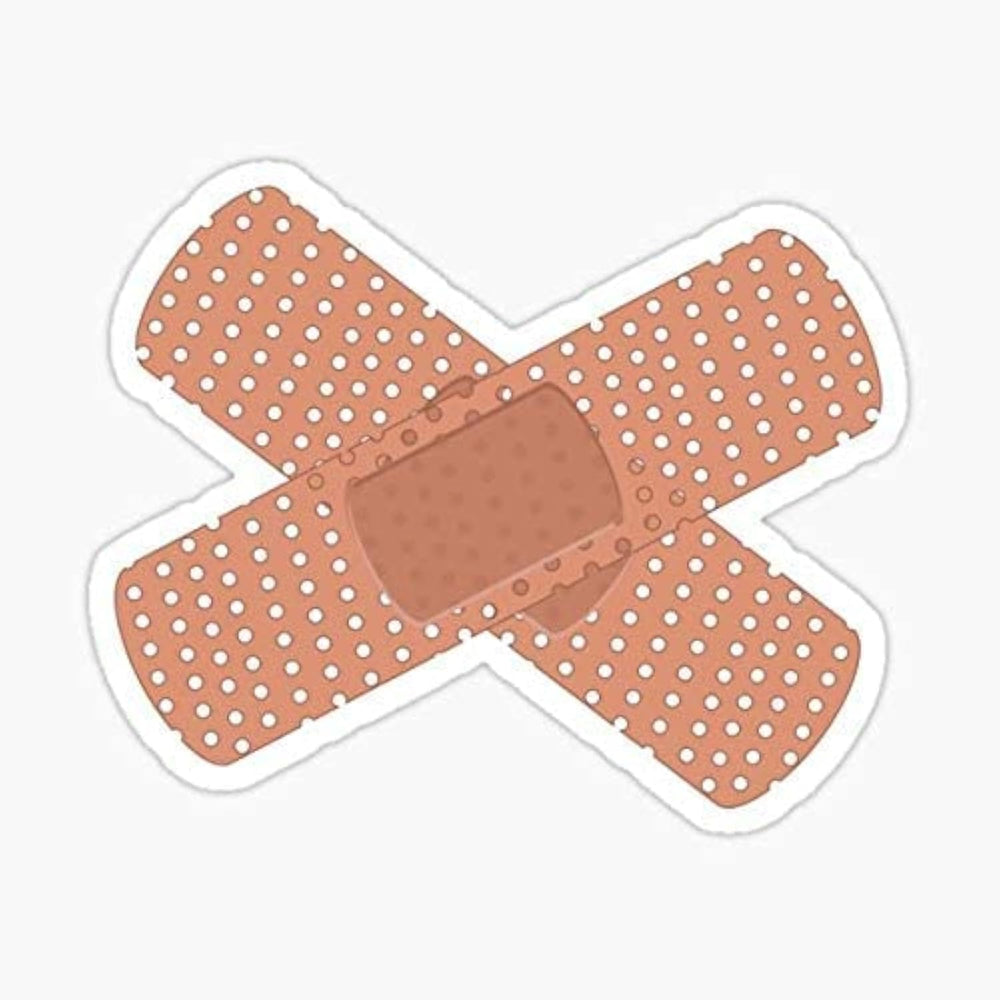Sticky Dude Band Aid sticker on a car with durable waterproof finish for outdoor use