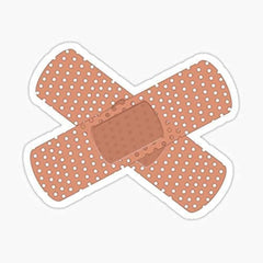 Sticky Dude Band Aid sticker on a car with durable waterproof finish for outdoor use
