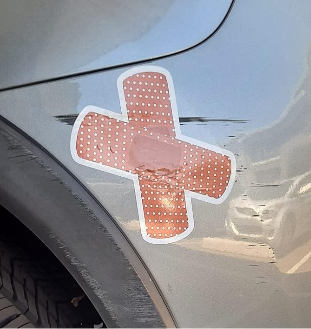 Sticky Dude Band Aid sticker on a wall or window adds removable flair