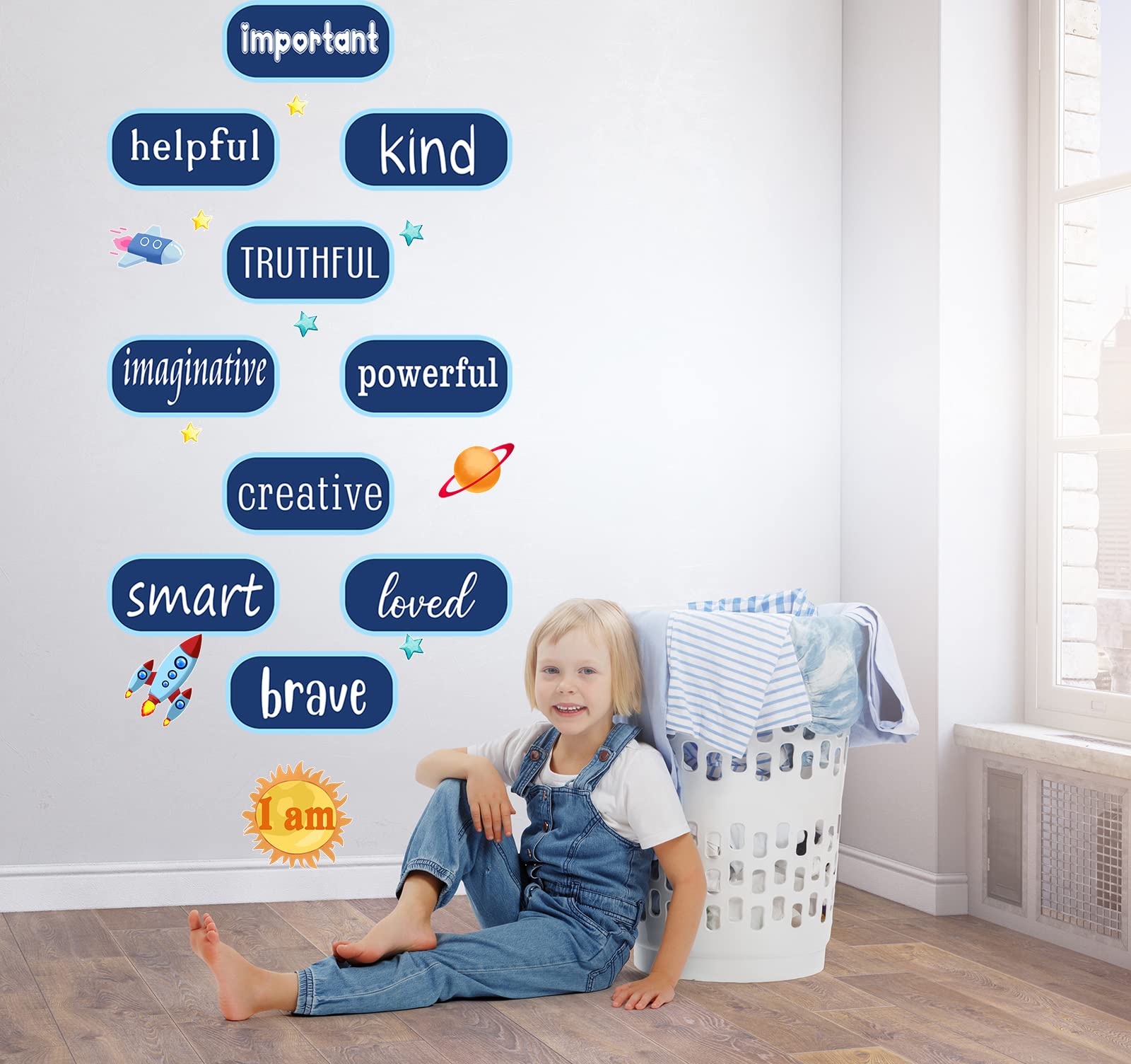 Stiiickraft hopscotch game floor decals playroom — interactive movement and fun.