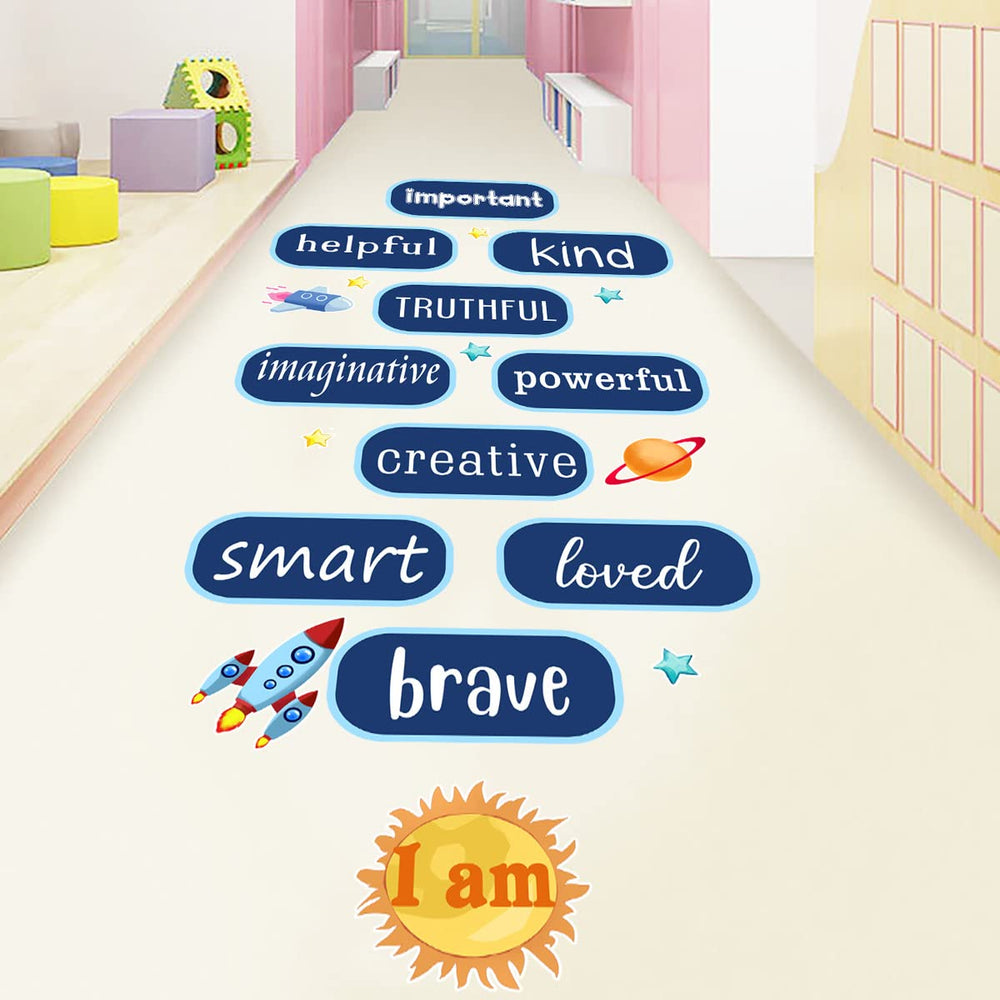 Stiiickraft kids bedroom classroom decor — bright quotes for daily inspiration.