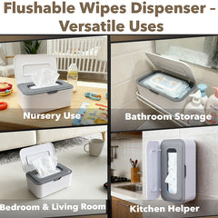 Stitokg flushable wipes dispenser durable PP material resists bending for everyday use.