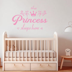 STNRST-IN pink flower wall decal brightens any room.