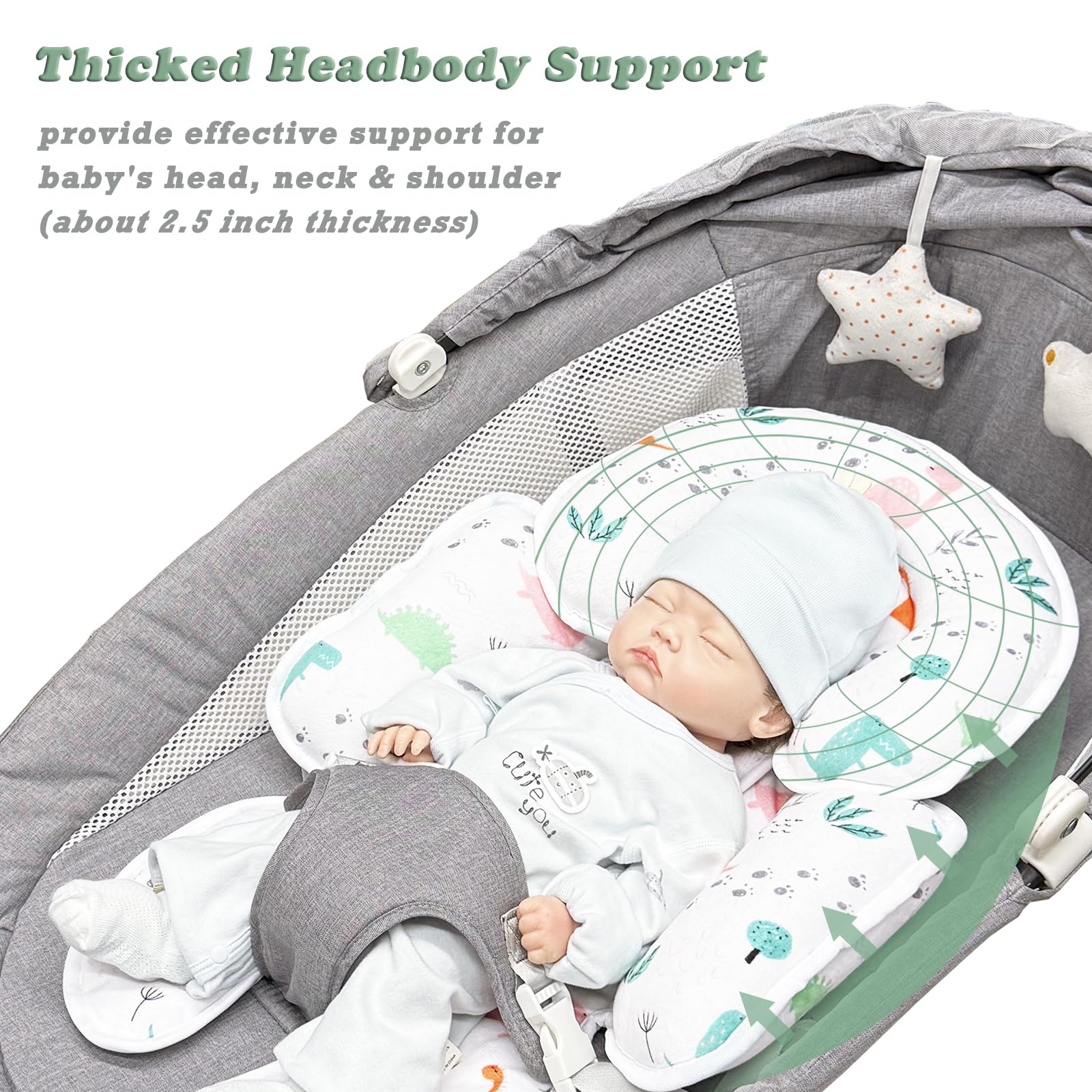 StoHua car-seat insert shown attached to stroller for versatile travel comfort
