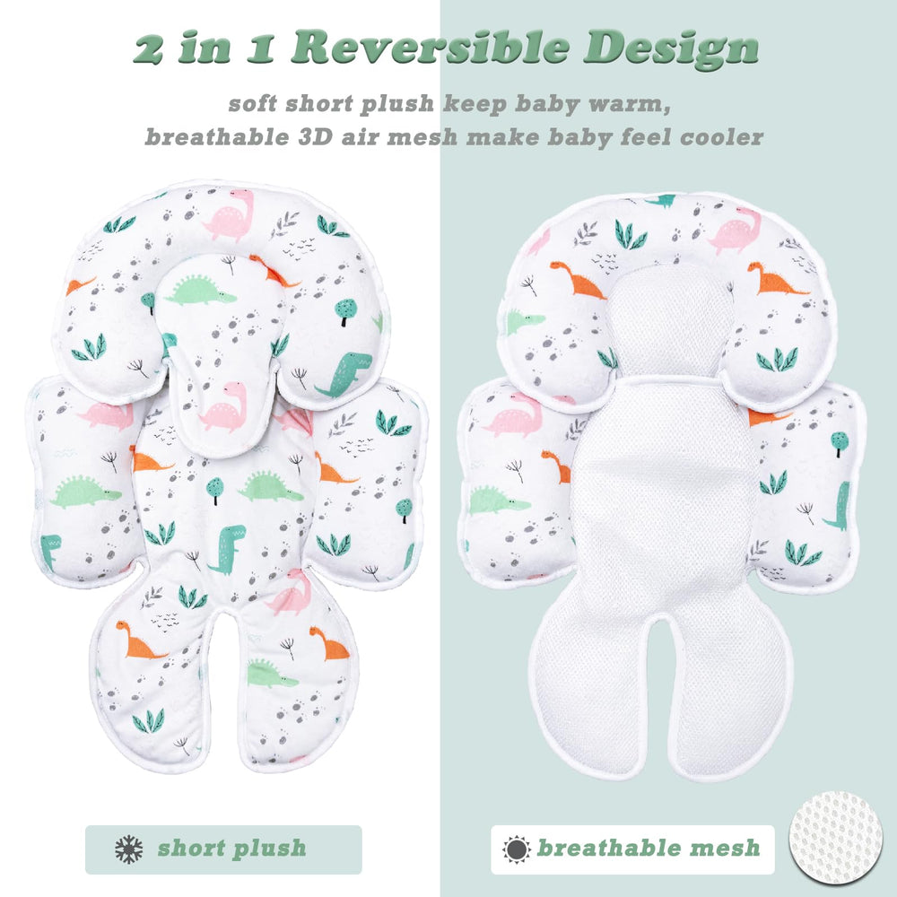 StoHua reversible head-neck pillow with breathable 3D mesh for all-season comfort