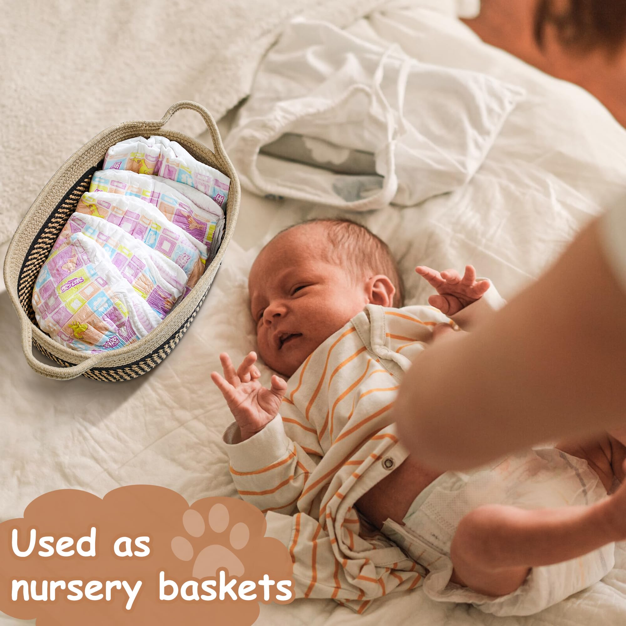 STOBSK bohemian decor basket adds warm, practical style.