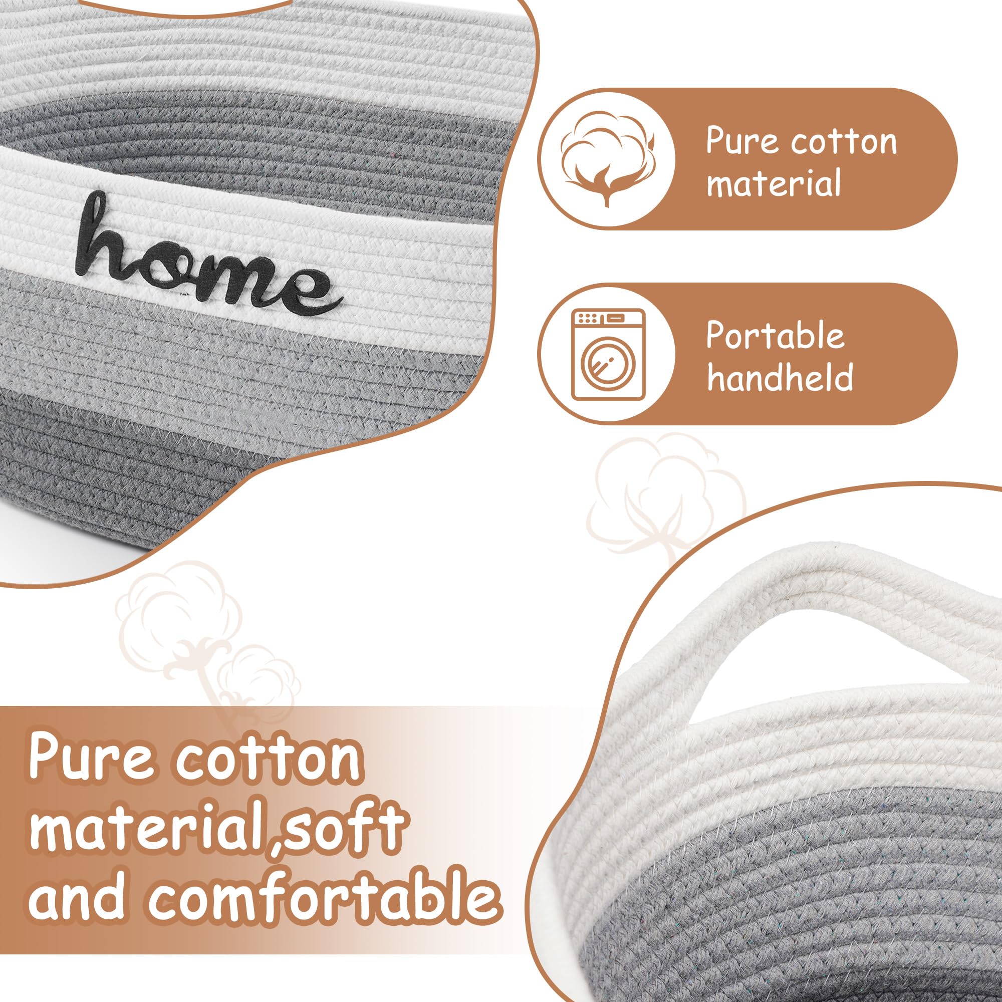 STOBSK dog toy basket handle-side view shows portable storage solution.