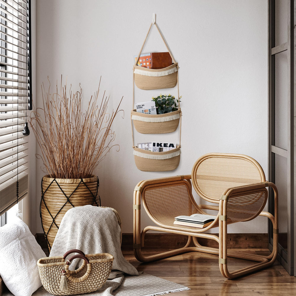 STOBS K door-hanger basket installed for quick, easy room setup