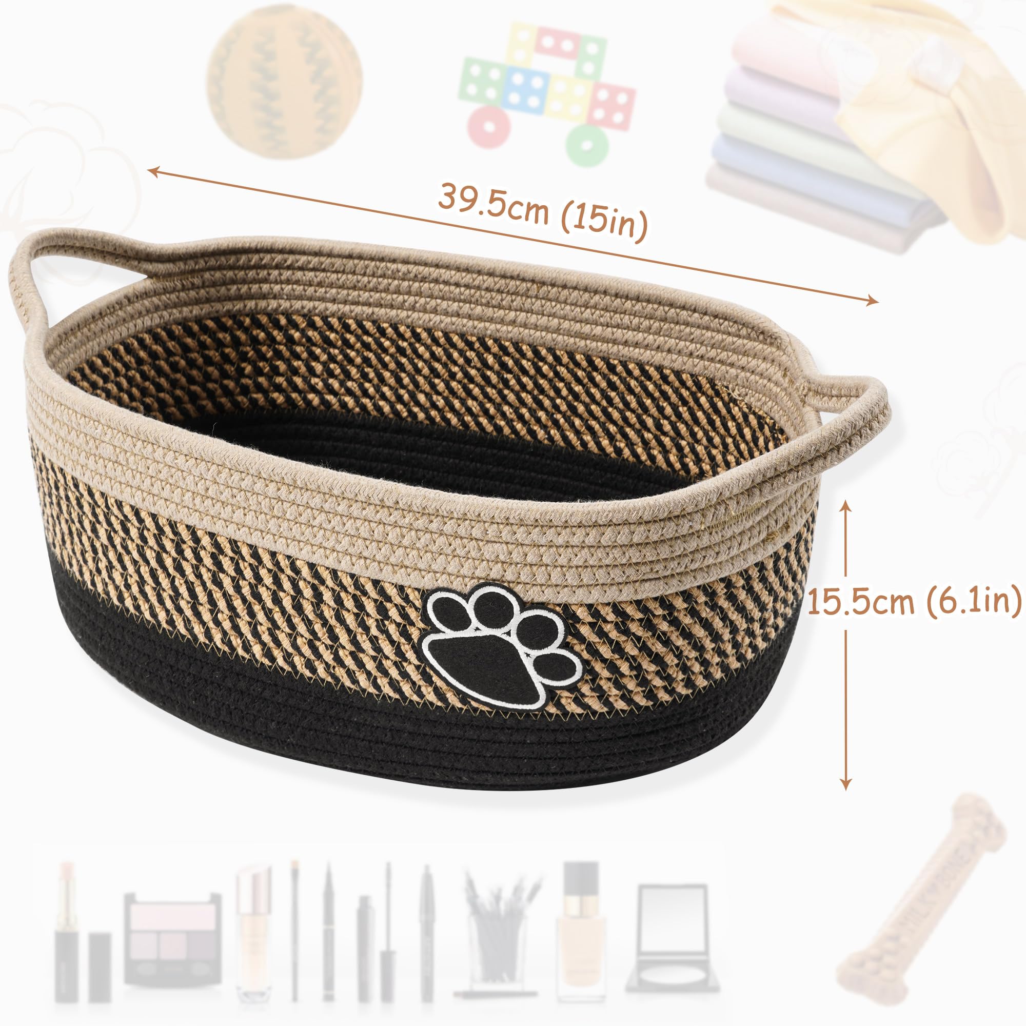 STOBSK product size 15x6 inches fits shelves and cubbies neatly.
