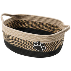 STOBSK small woven basket with handle for portable storage and tidy spaces.