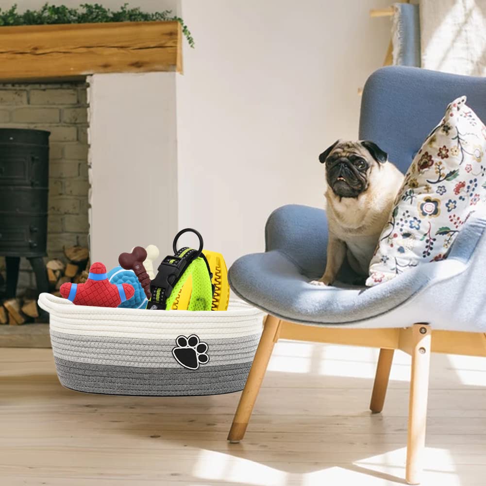 STOBS K bohemian woven basket complements living room organization.