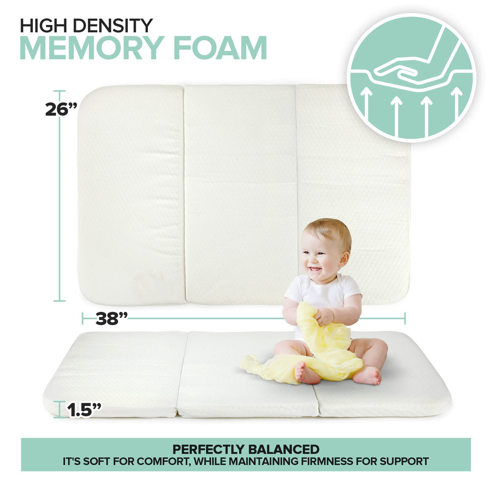 Stock Your Home pack n play mattress pad with travel case portable comfort for on the go families