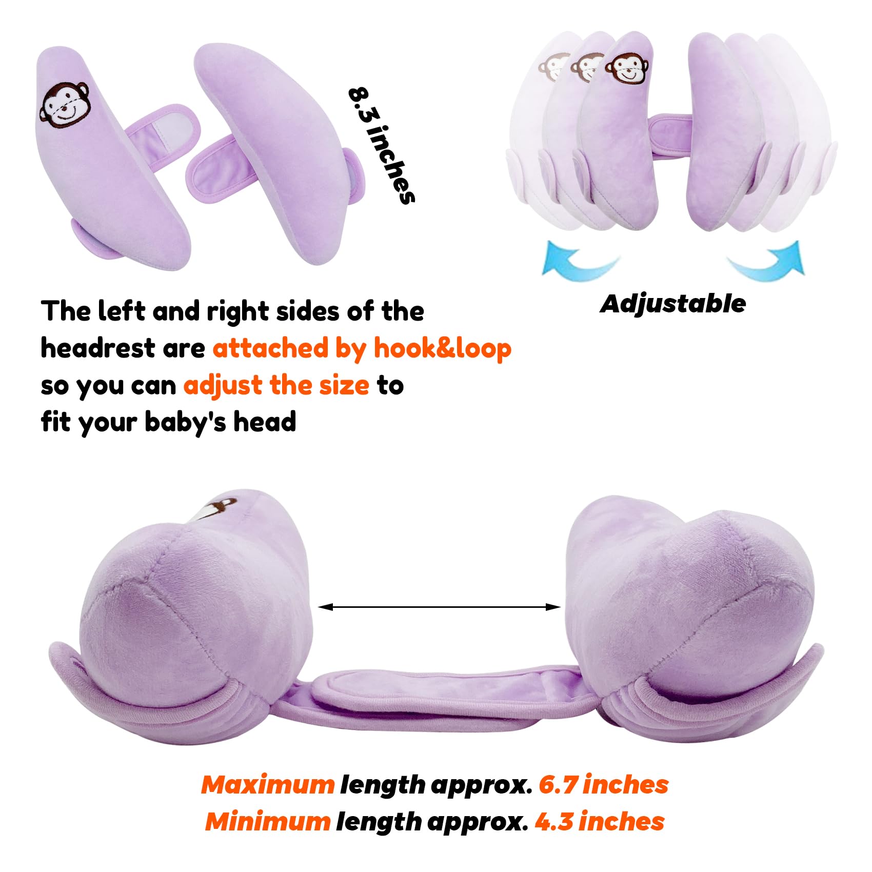 StoHua adjustable center strap secures head for a comfy fit.