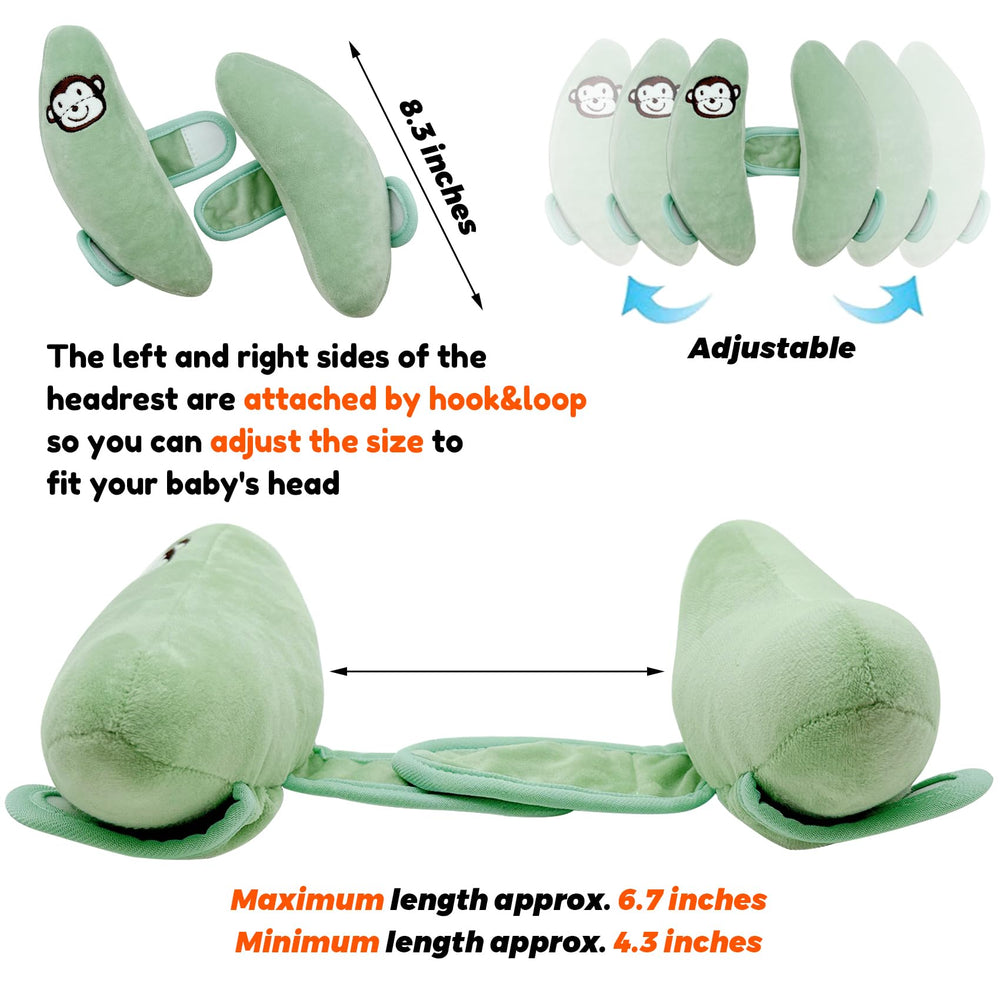 StoHua adjustable neck support demonstrates center-adjust design for growing babies.