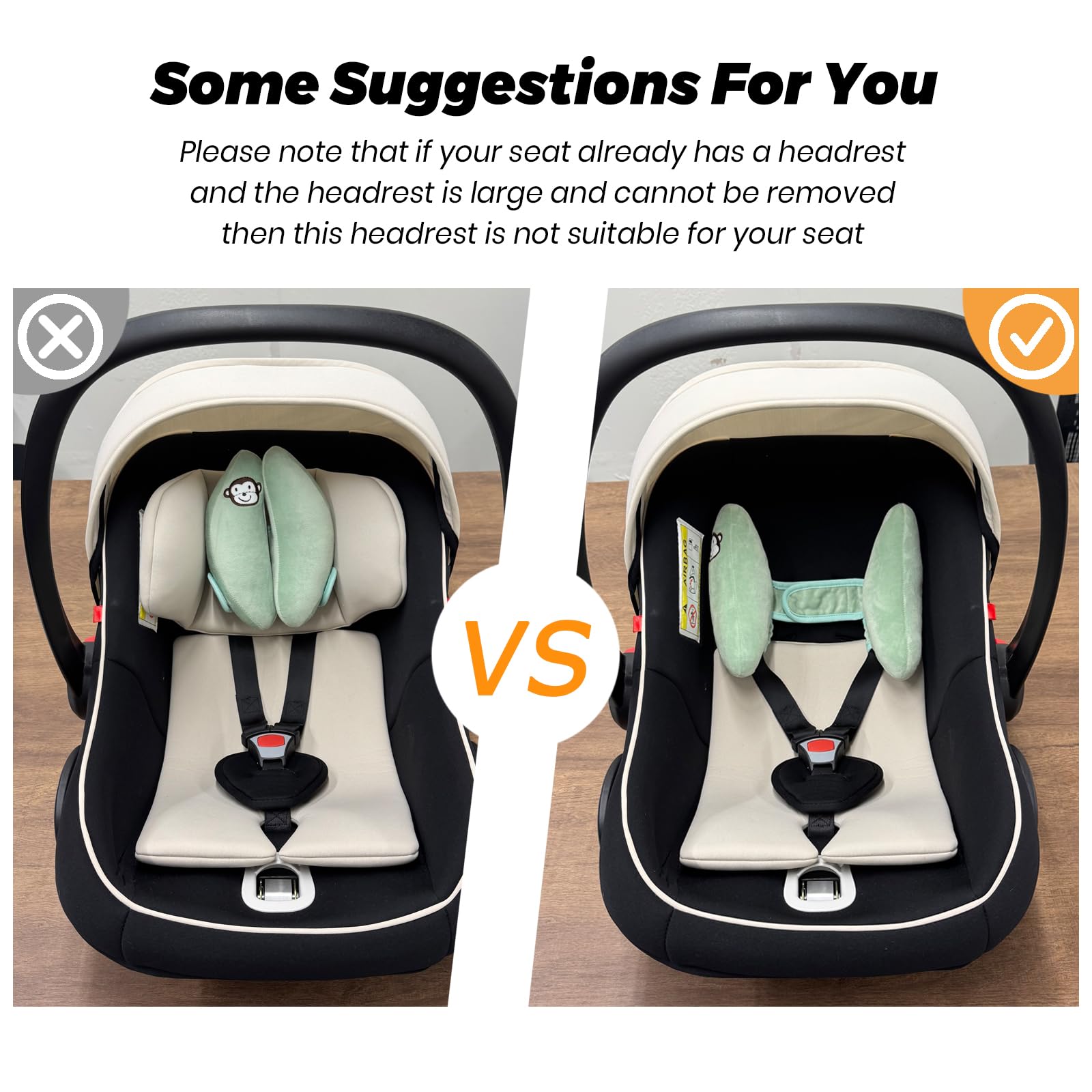 StoHua ergonomic design supports head and neck for restful sleep on the go.