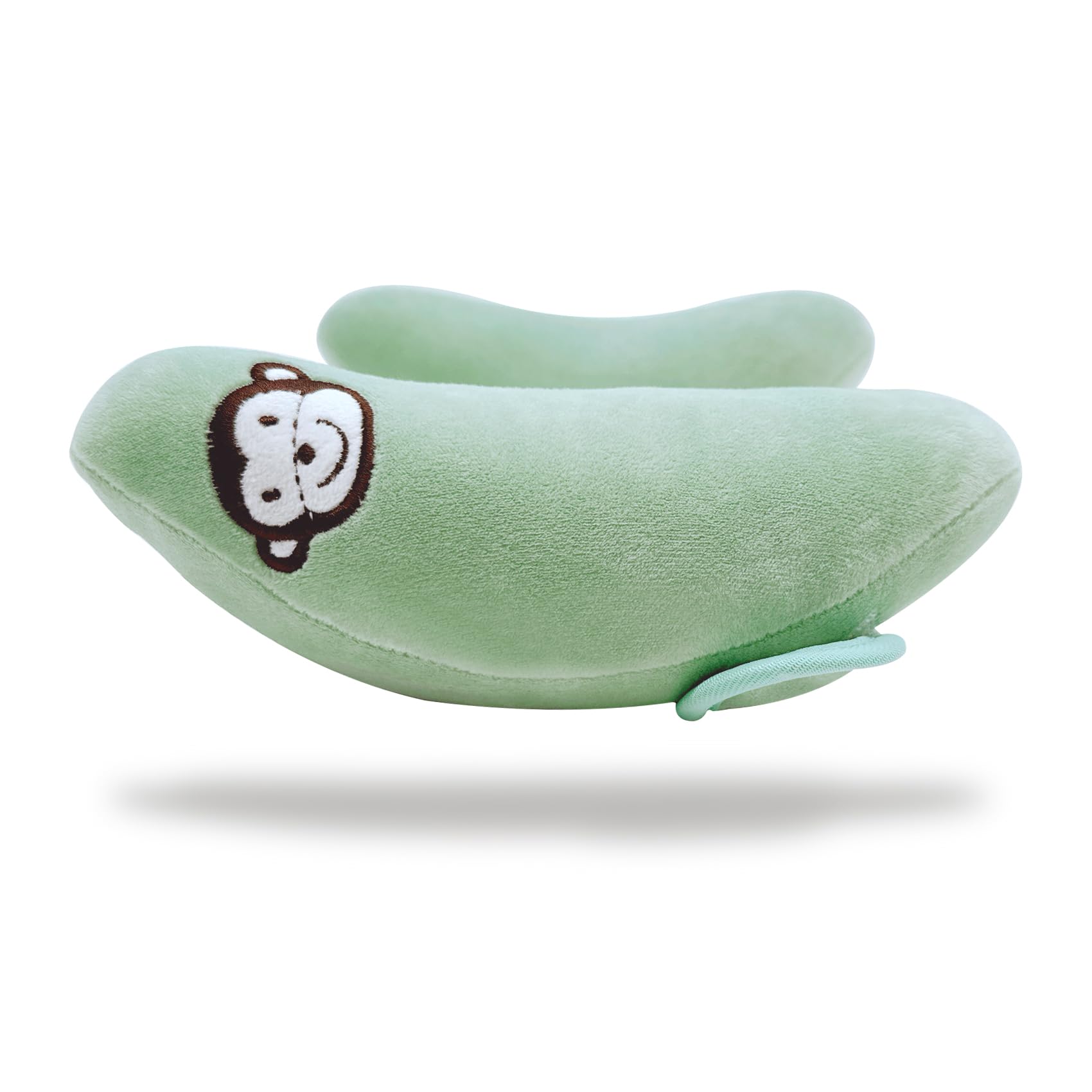 StoHua Baby Travel Pillow in green provides a calming, travel-ready look.