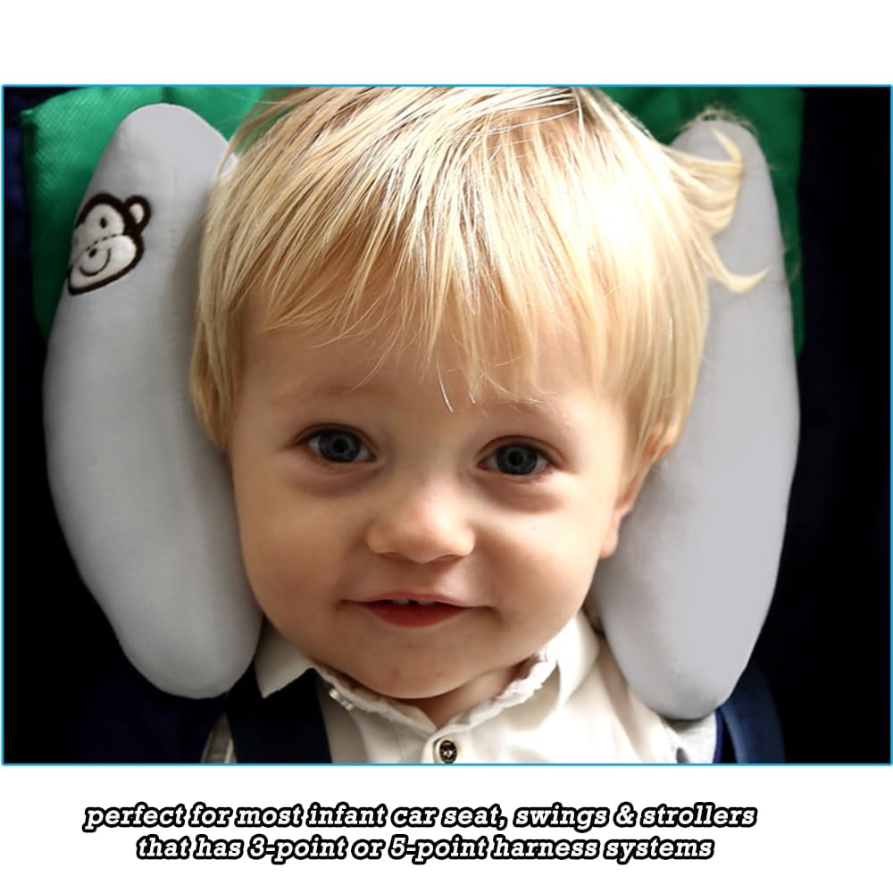 StoHua baby travel pillow soft material feels cozy against sensitive skin