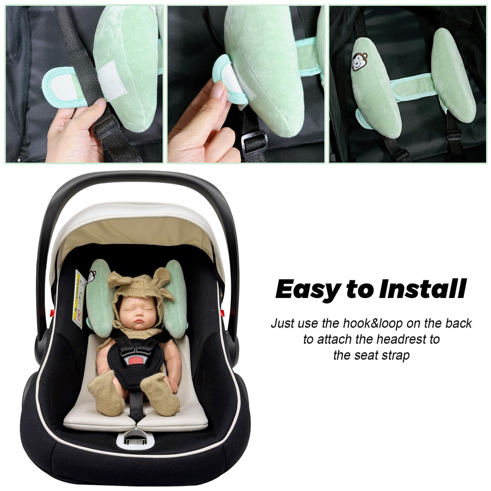 StoHua soft plush fabric creates cozy comfort during car rides and stroller trips.
